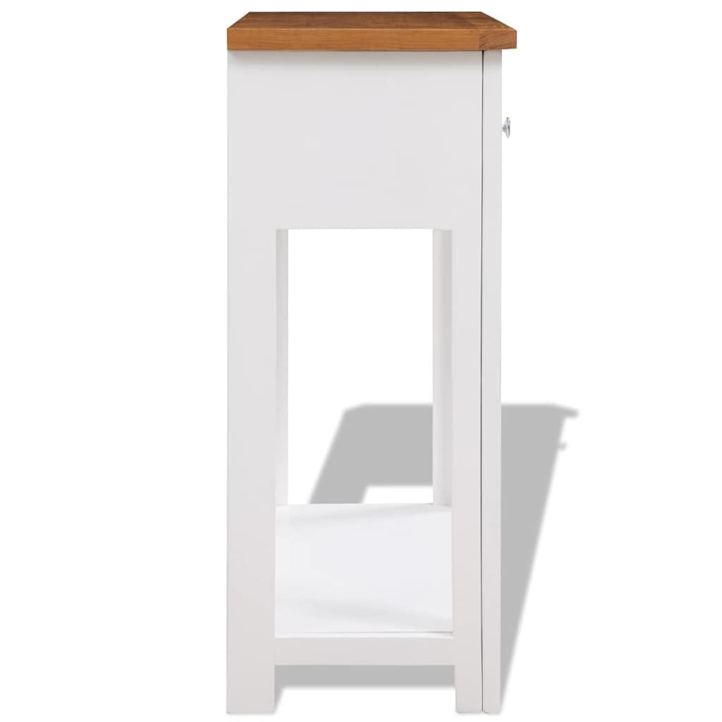 Solid Oak Wood Console Table B62046