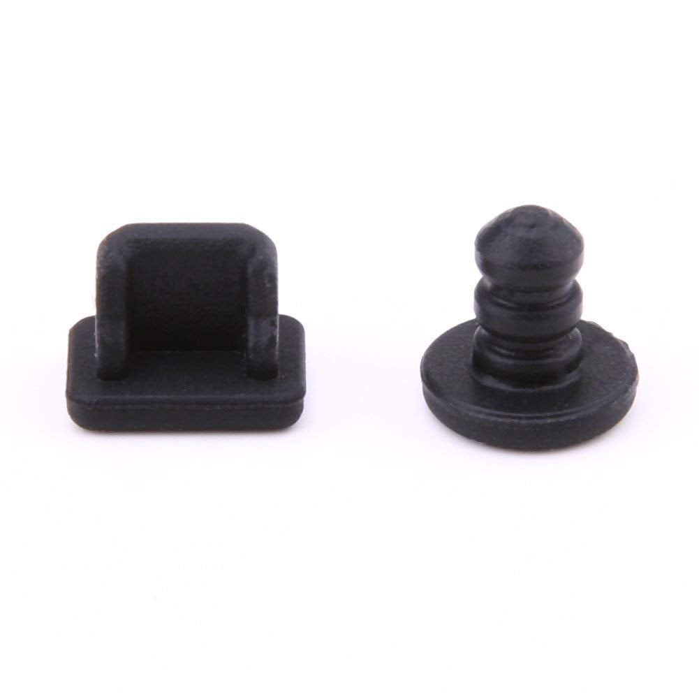 Silicone Dust Plug Cover Earphone Charger Jack Stopper Black H8622