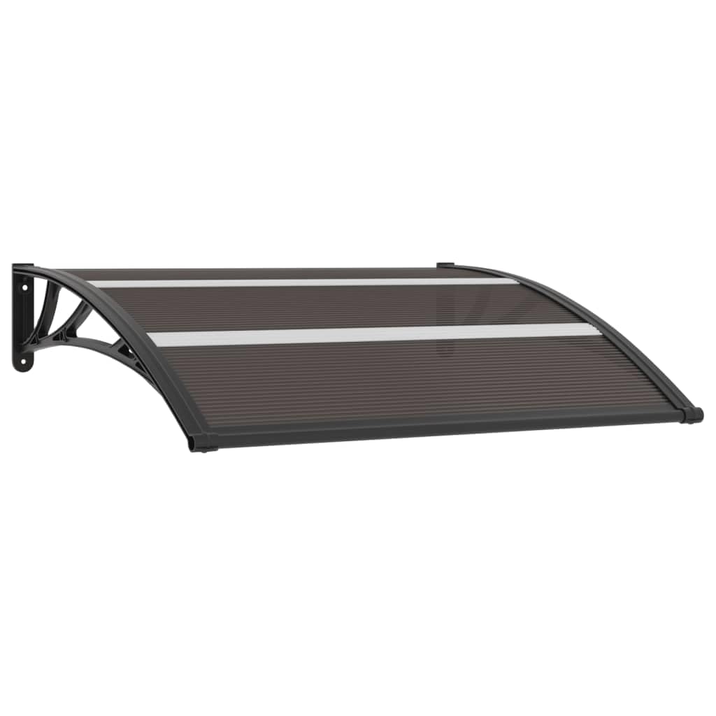 Black Polycarbonate Door Canopy S390012