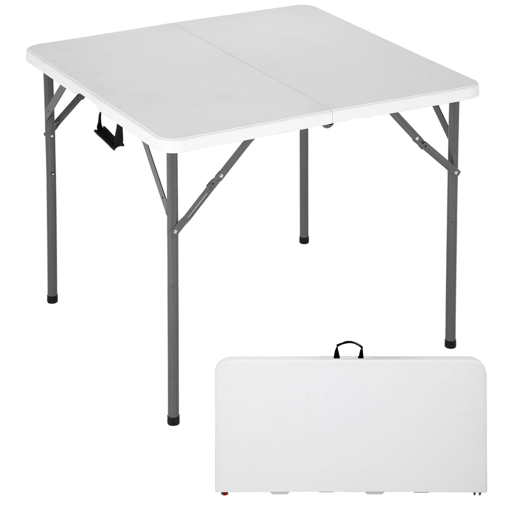 34" White Folding Plastic Table Q990
