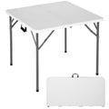 34" White Folding Plastic Table Q990