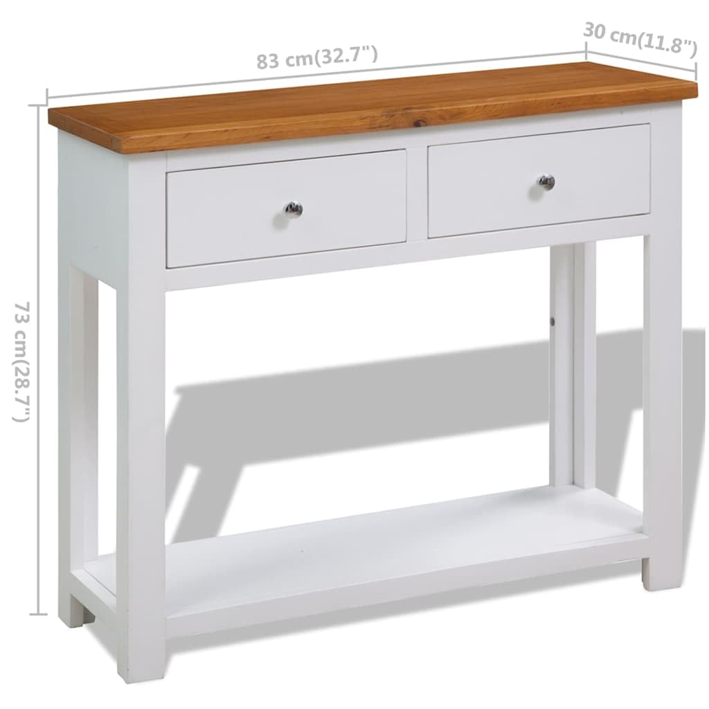 Solid Oak Wood Console Table B62046
