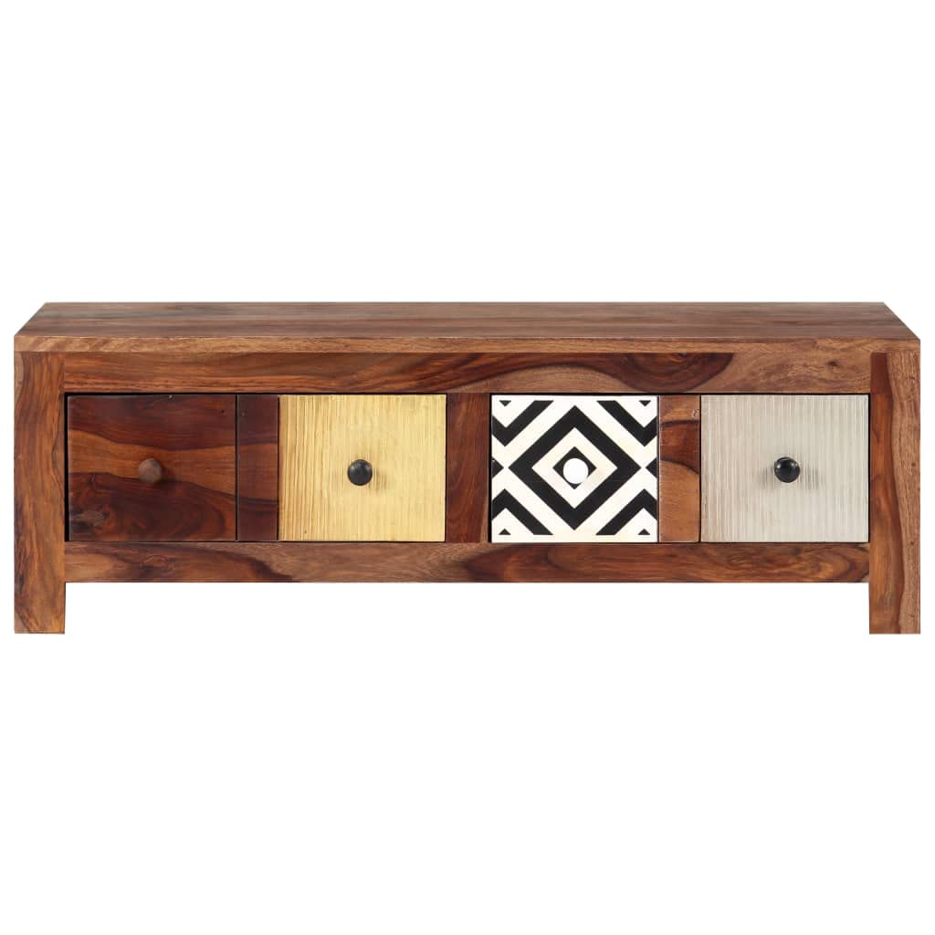 Solid Sheesham Wood Coffee Table Y53518