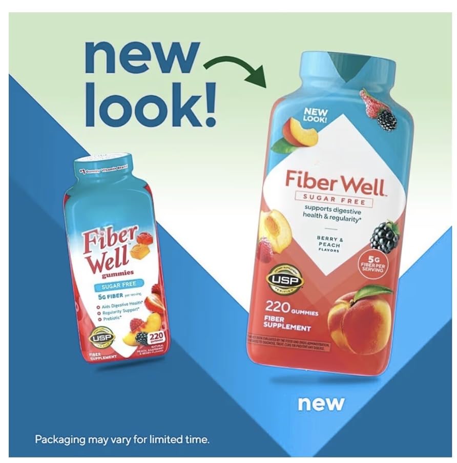 Sugar Free Fiber Gummies with Prebiotic 220 Count F27502