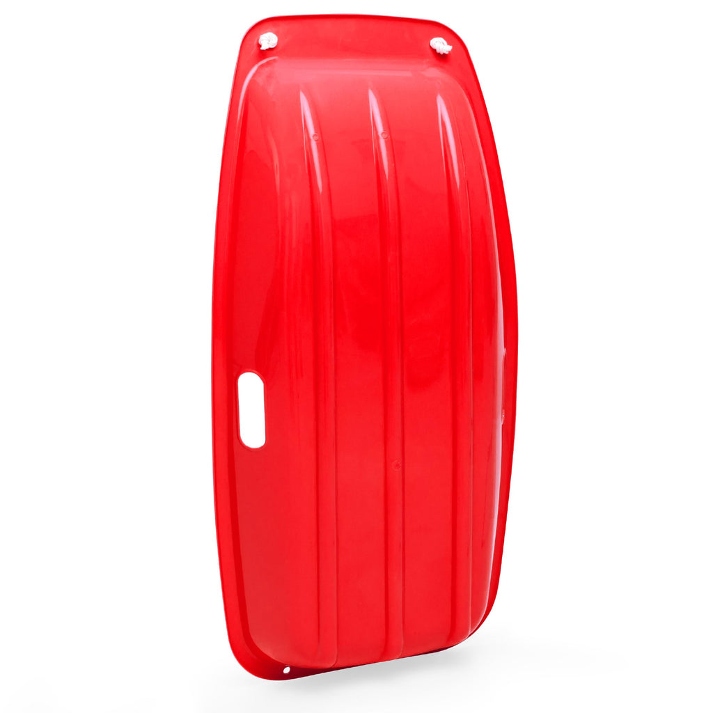 35in Kids Plastic Toboggan Snow Sled with Pull Rope I53594