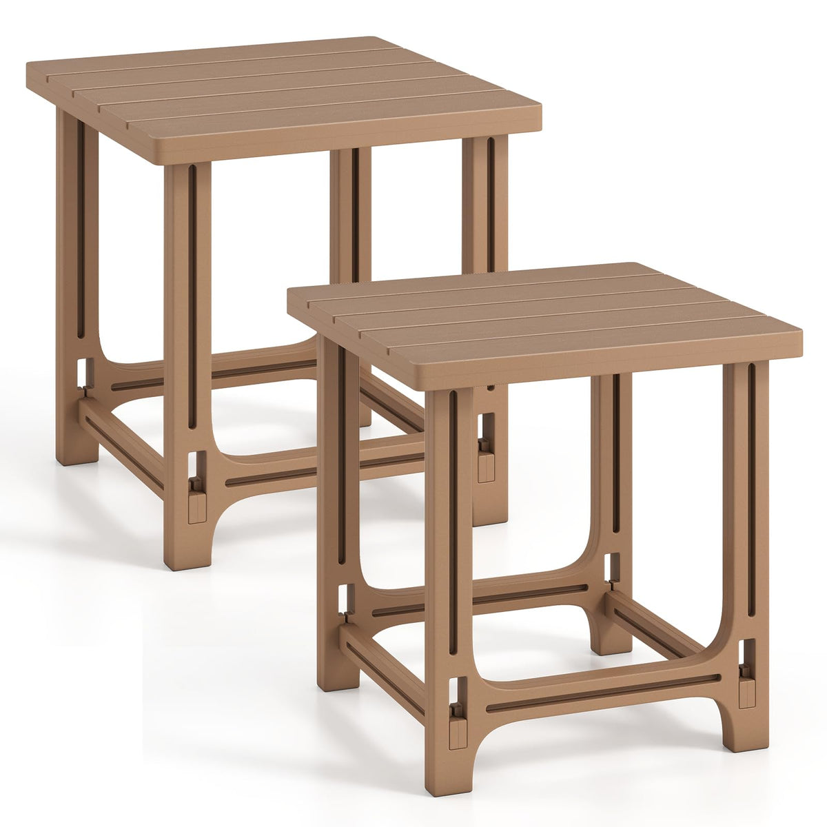 Brown Adirondack Side Table Set of 2 N458