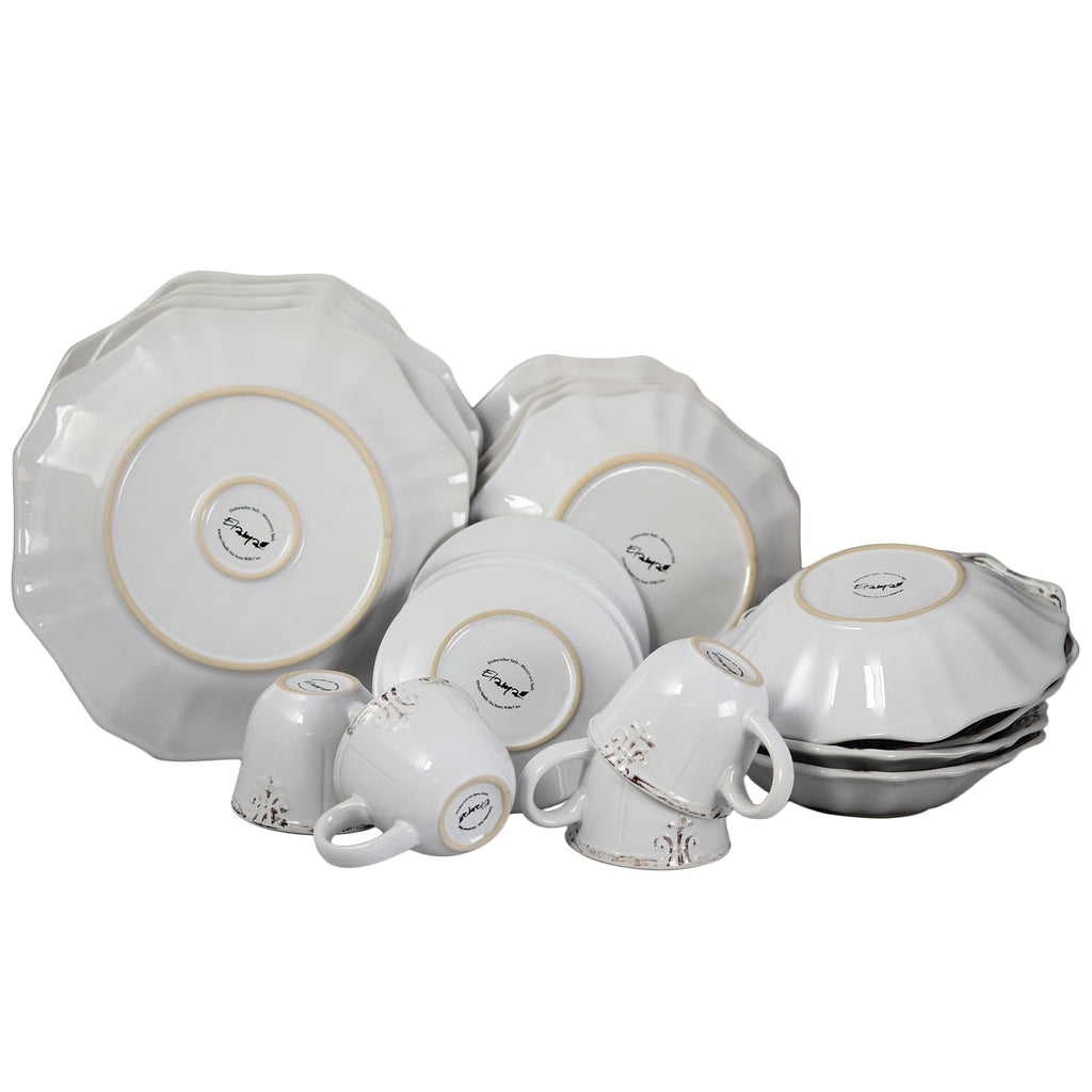 White 20-Piece Dinnerware Set O40824