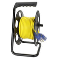 50ft Yellow Outdoor Extension Cord & Cord Storage Reel I5293
