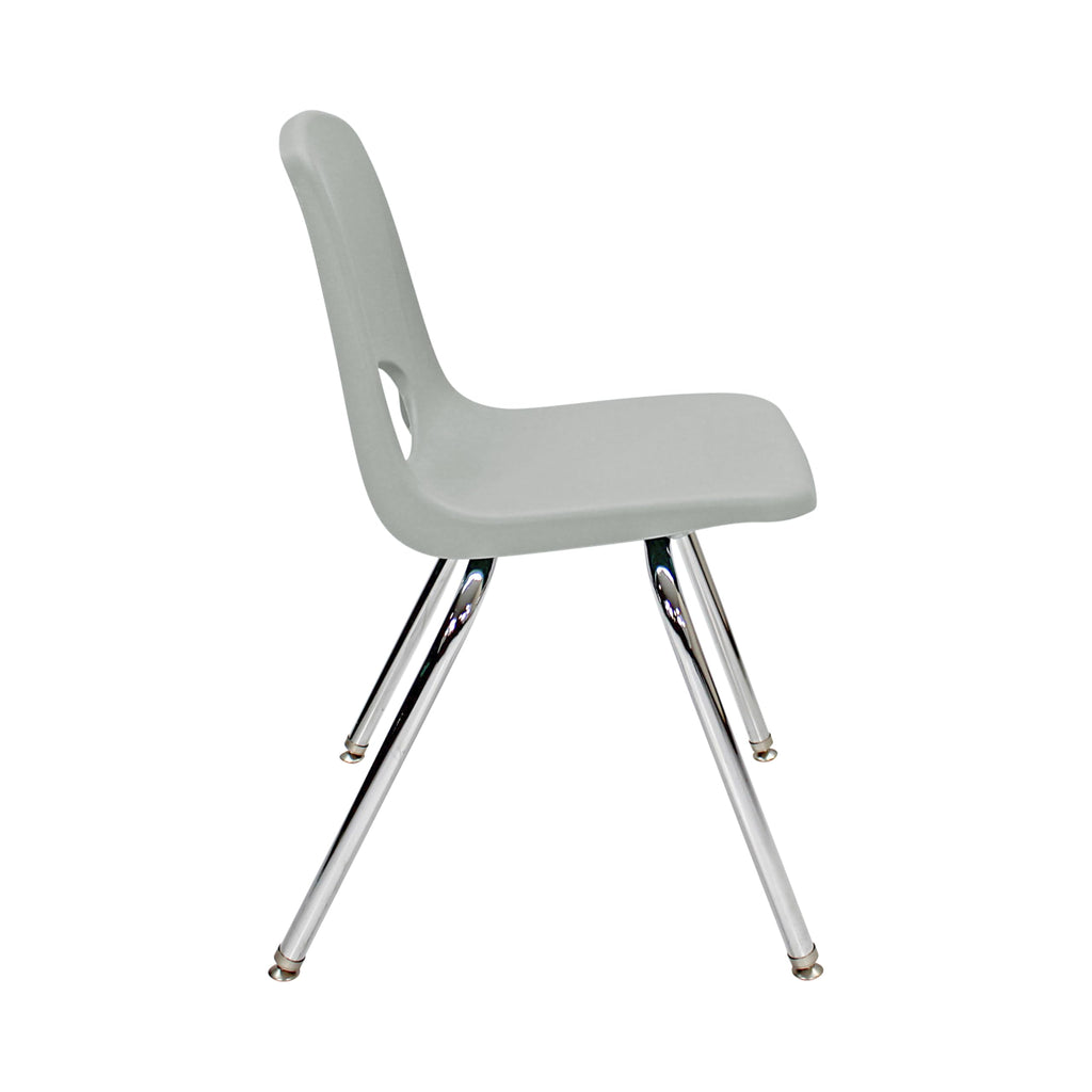 18" Light Gray School Stack Chair Y27709