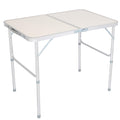 Folding Aluminum Camping Table White 3 FT Q85241