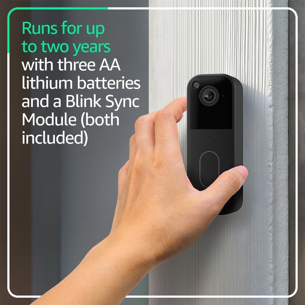 Wireless Video Doorbell + Outdoor Camera with Sync Module L887316