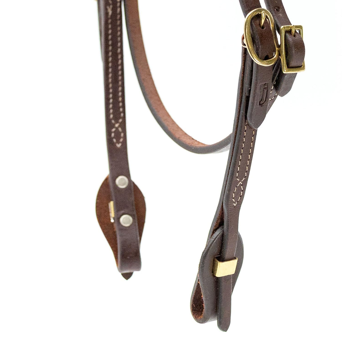 Adjustable Leather Horse Headstall Bridle H5266