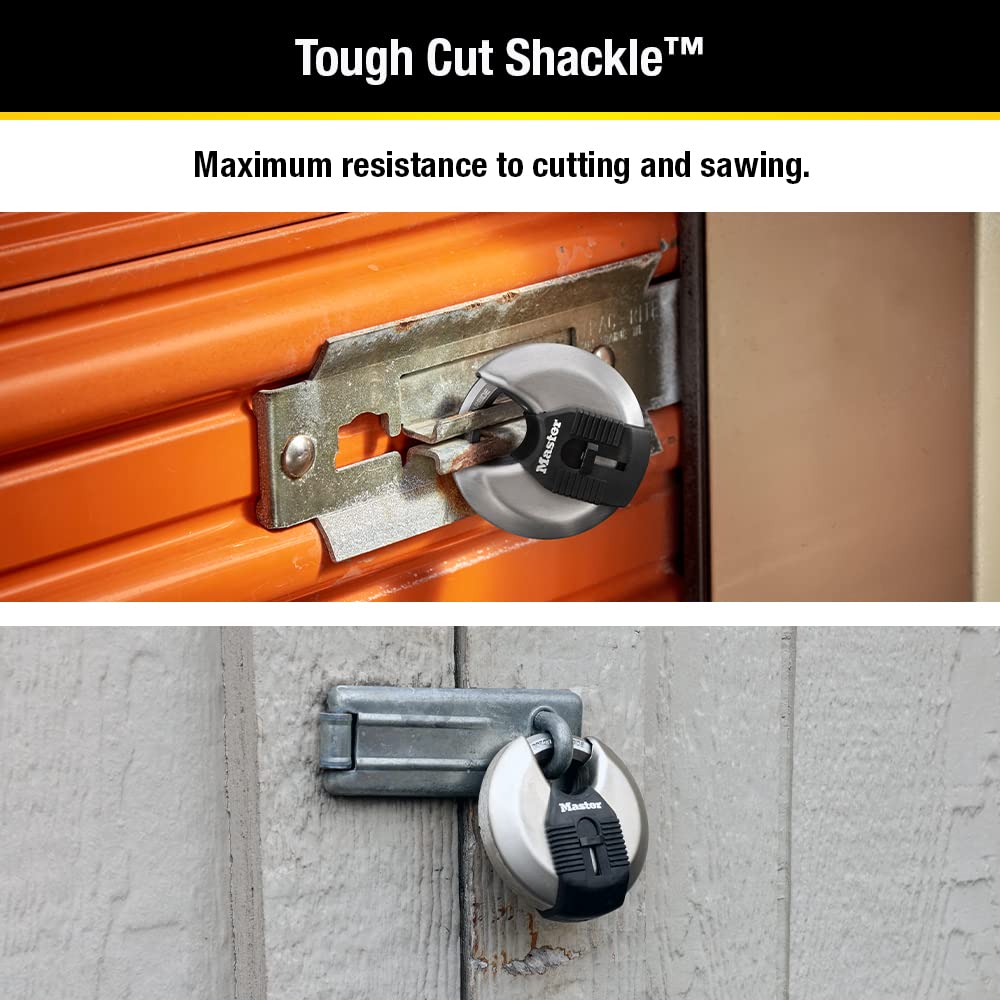 2-3/4-inch Wide Stainless Steel Disc Padlock N518141