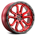 20x9 5x5 Red Wheel Rim V857892