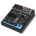 Portable Mini 4-Channel Audio Mixer with Sound Card A99015