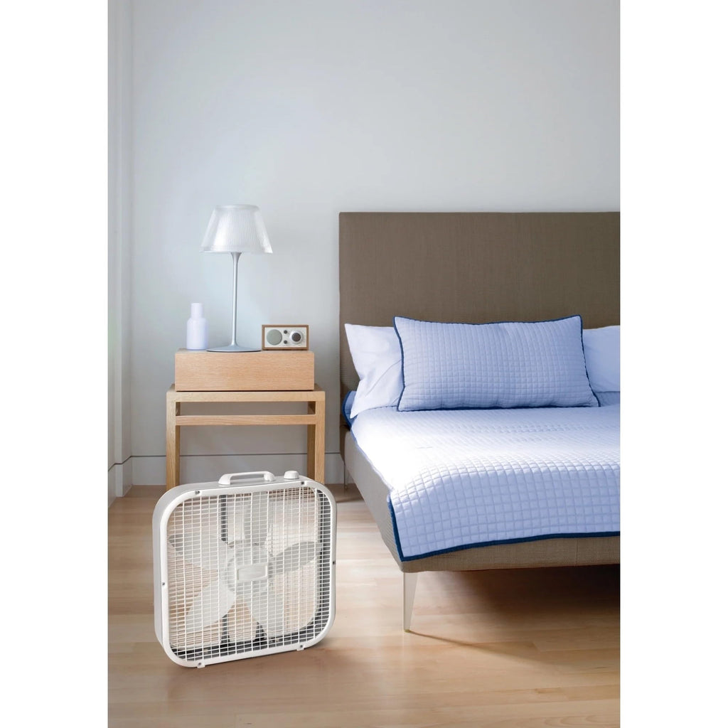 20" Classic Box Fan with 3 Speeds, White M763867