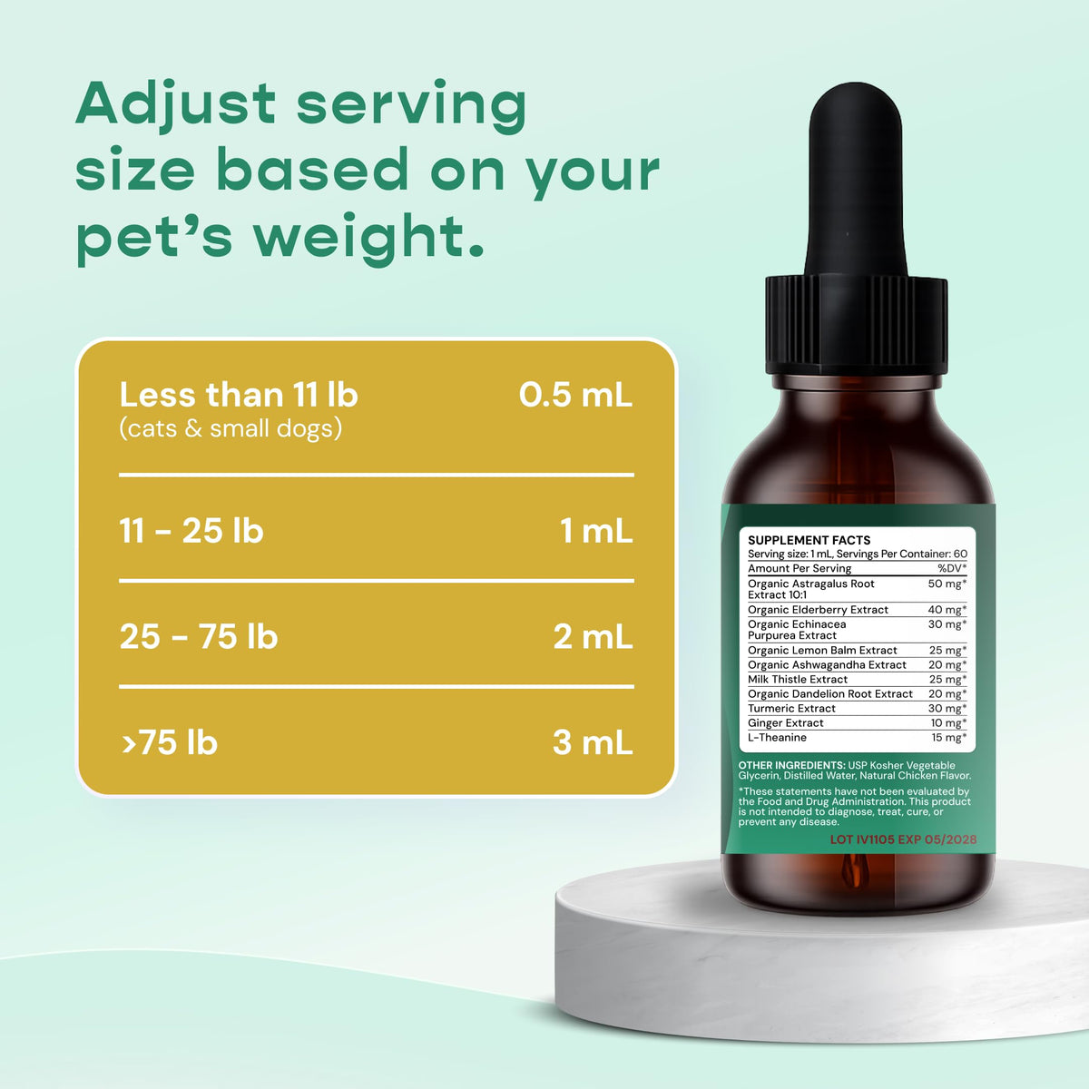 Liquid Immune Support for Dogs & Cats 2 fl oz E43119
