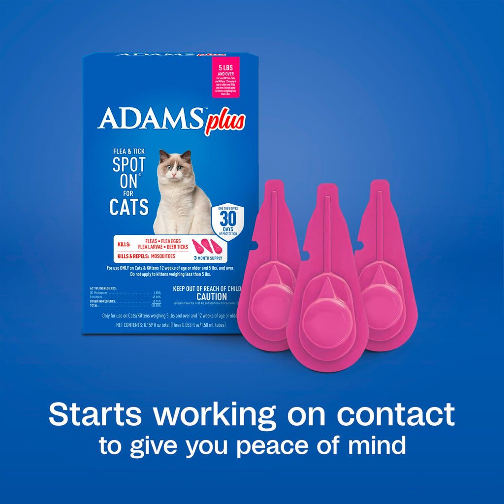Flea and Tick Prevention Spot On for Cats 3 Pack K227787