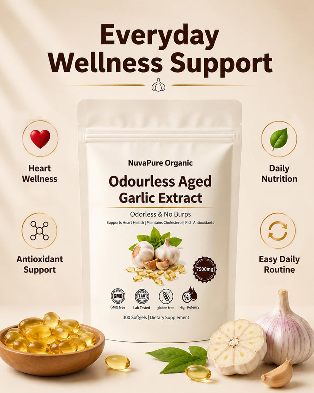 Odorless Aged Garlic Extract Capsules I811776