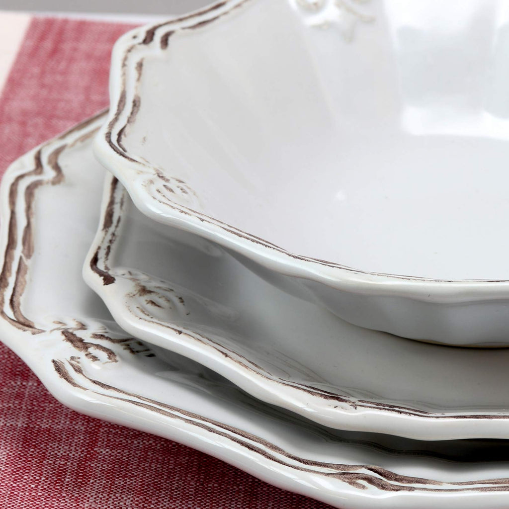 White 20-Piece Dinnerware Set O40824