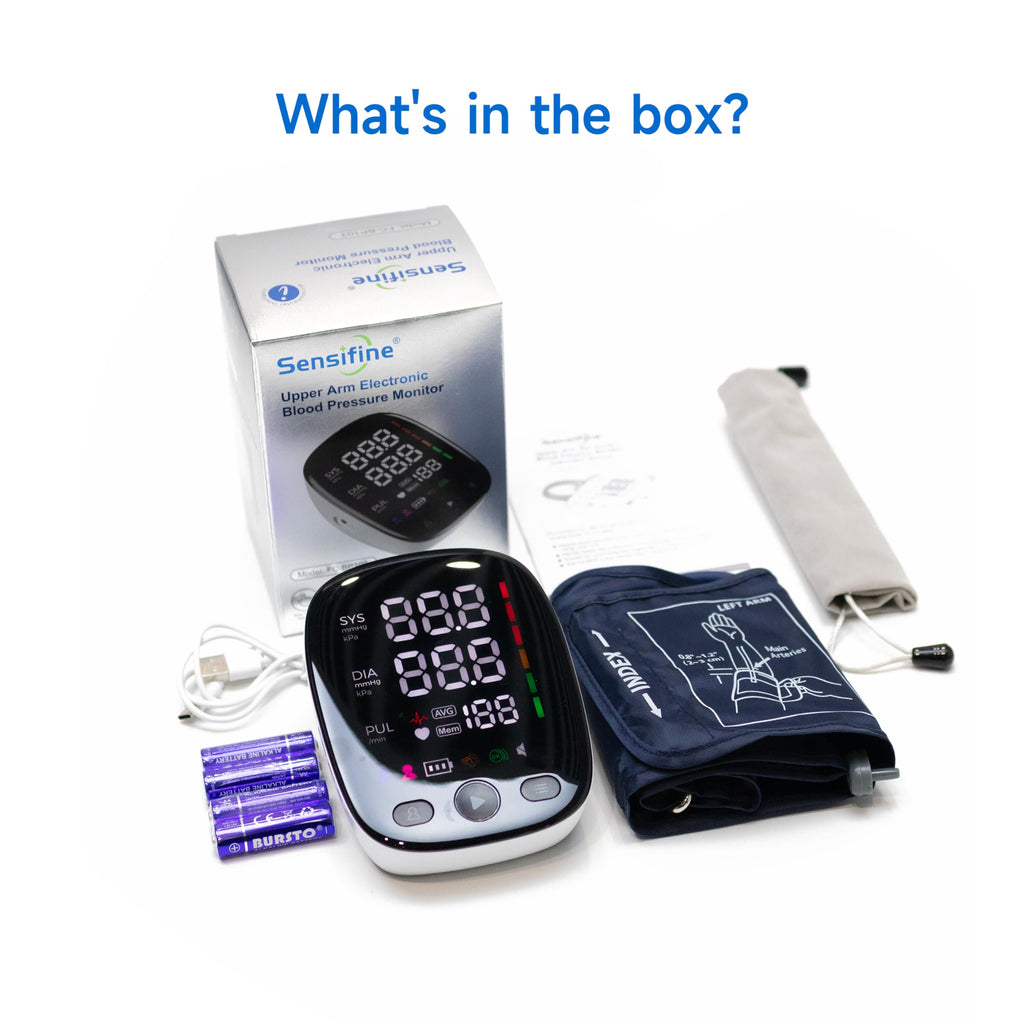 Upper Arm Blood Pressure Monitor with Adjustable Large Cuff F43336