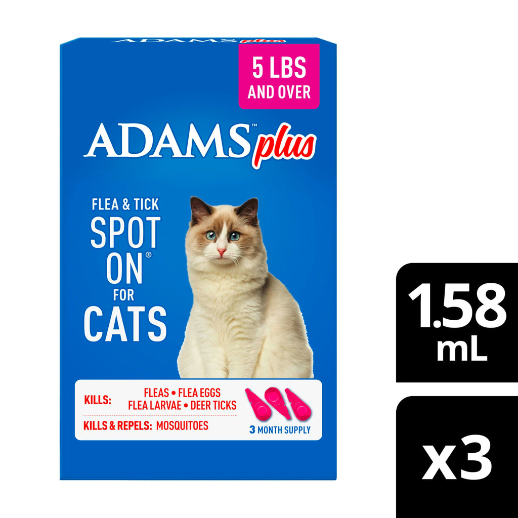 Flea and Tick Prevention Spot On for Cats 3 Pack K227787