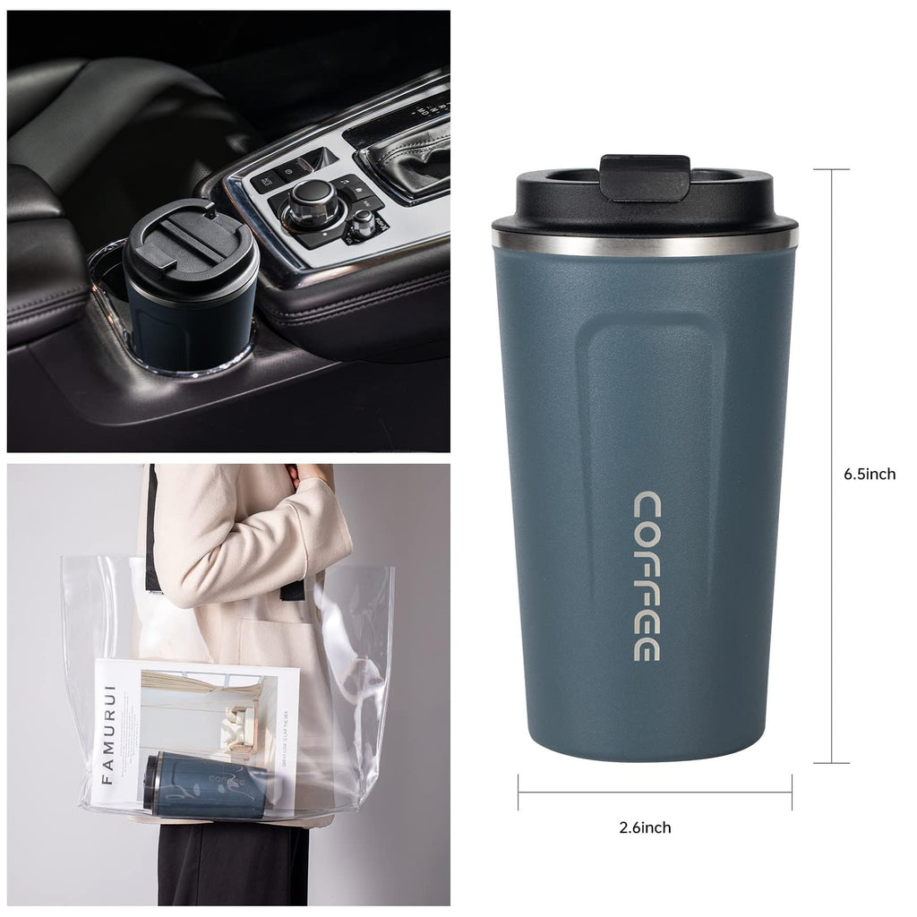 17oz Insulated Stainless Steel Travel Coffee Mug D330