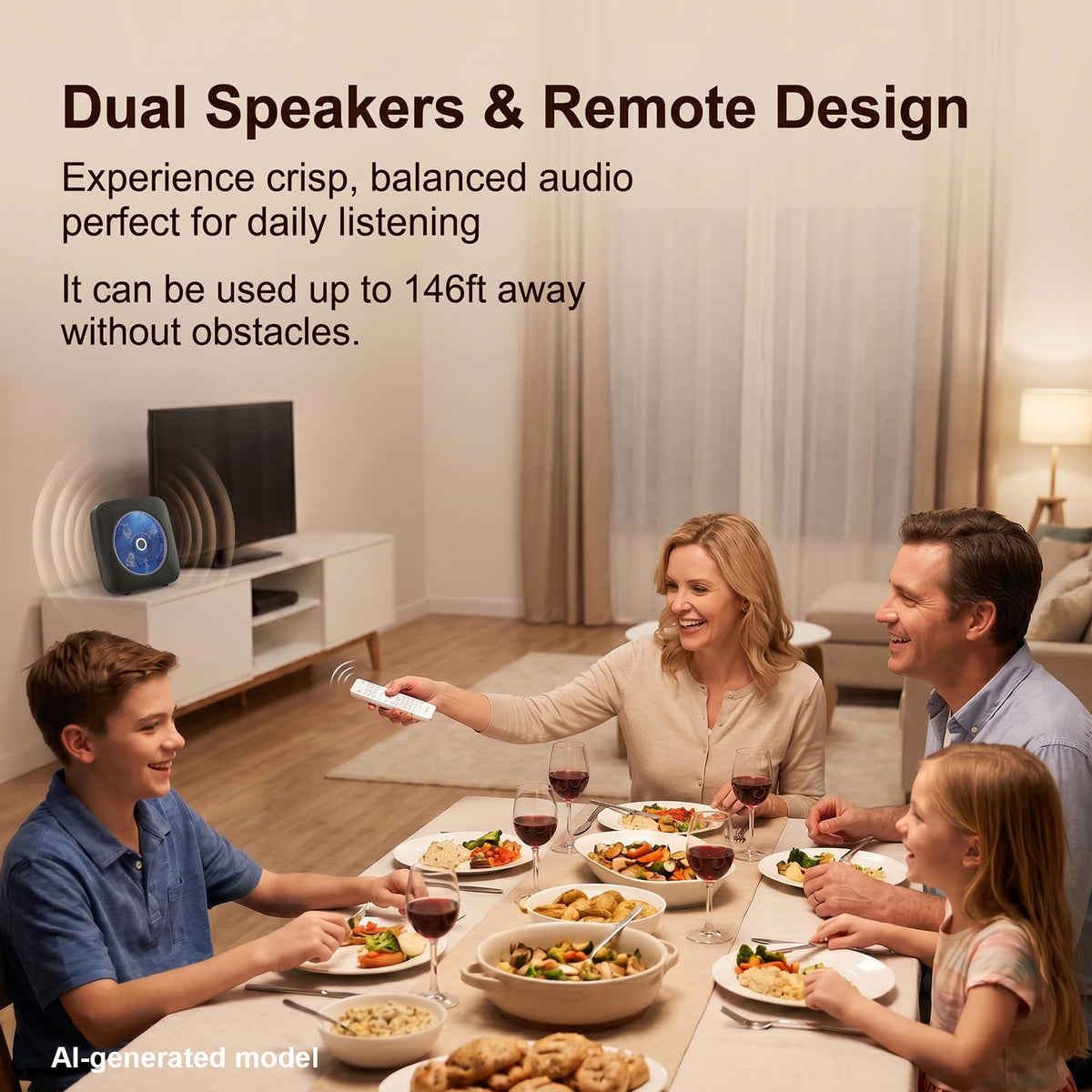 Portable Bluetooth CD Player V26756