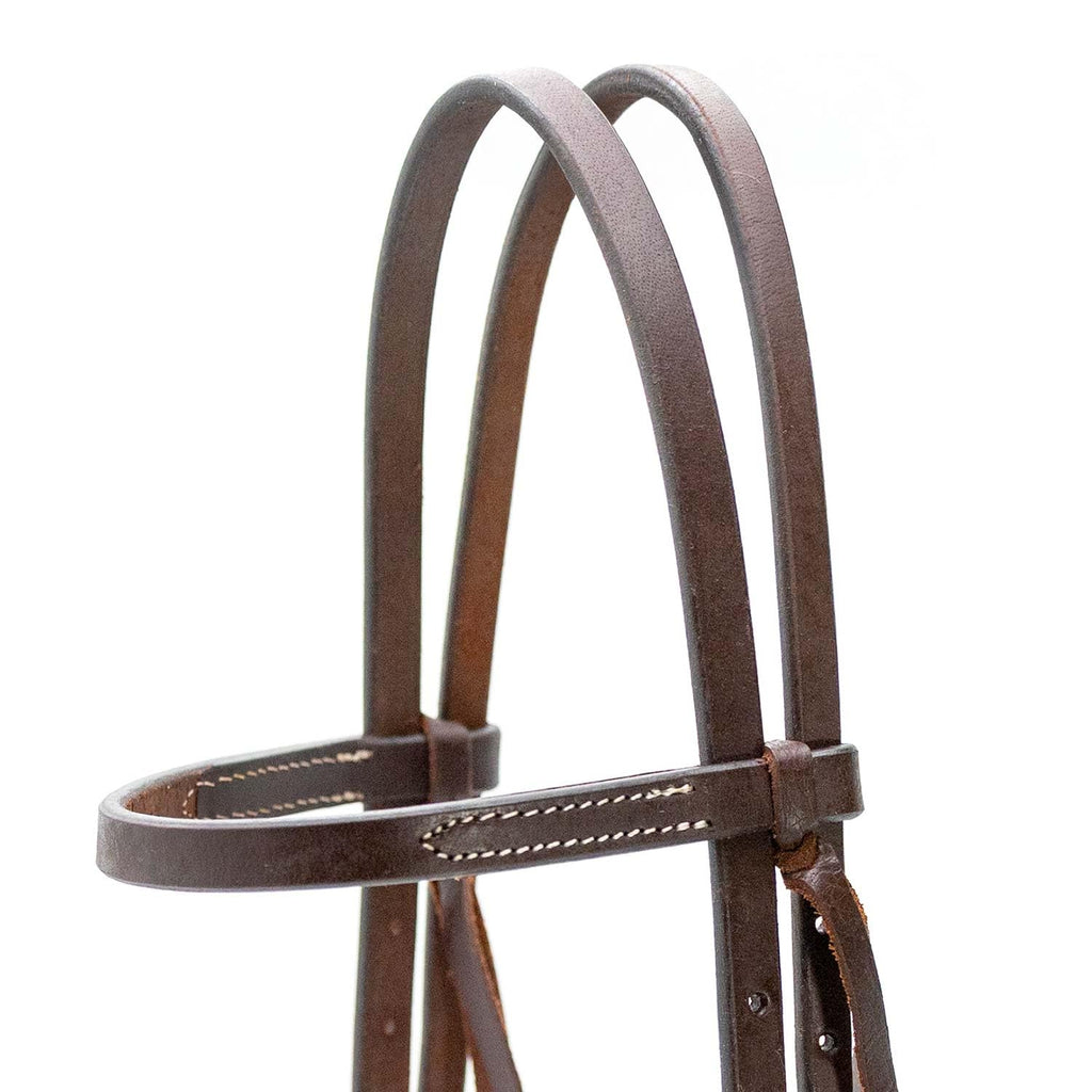 Adjustable Leather Horse Headstall Bridle H5266