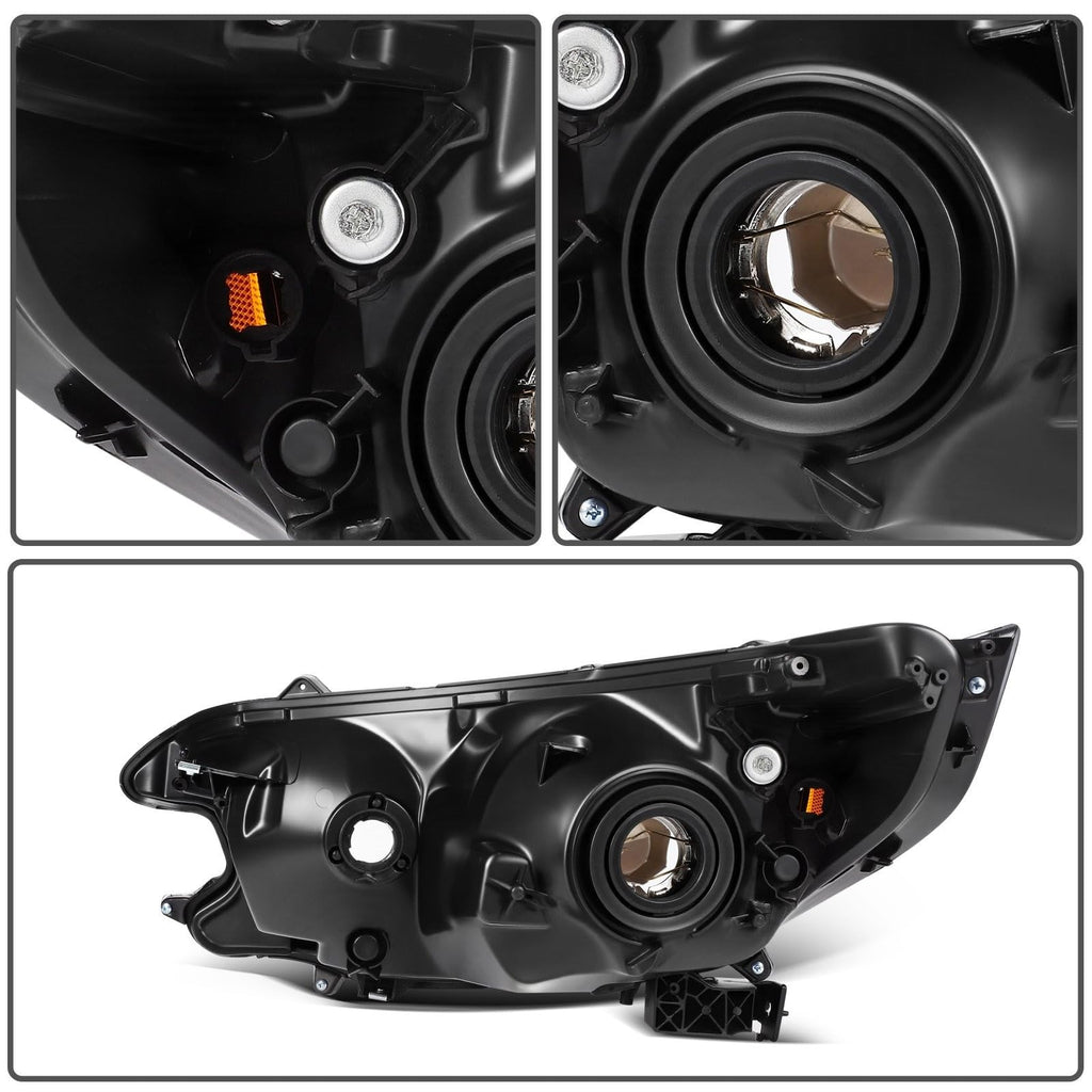 Black Halogen Headlights Assembly X24513