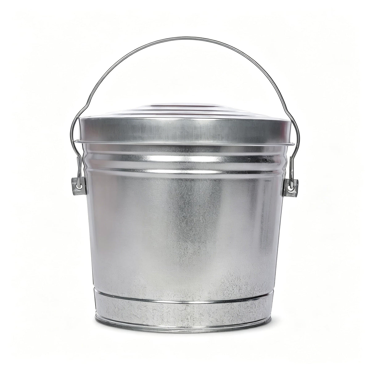 6-Gallon Galvanized Steel Locking Lid Storage Can R40463