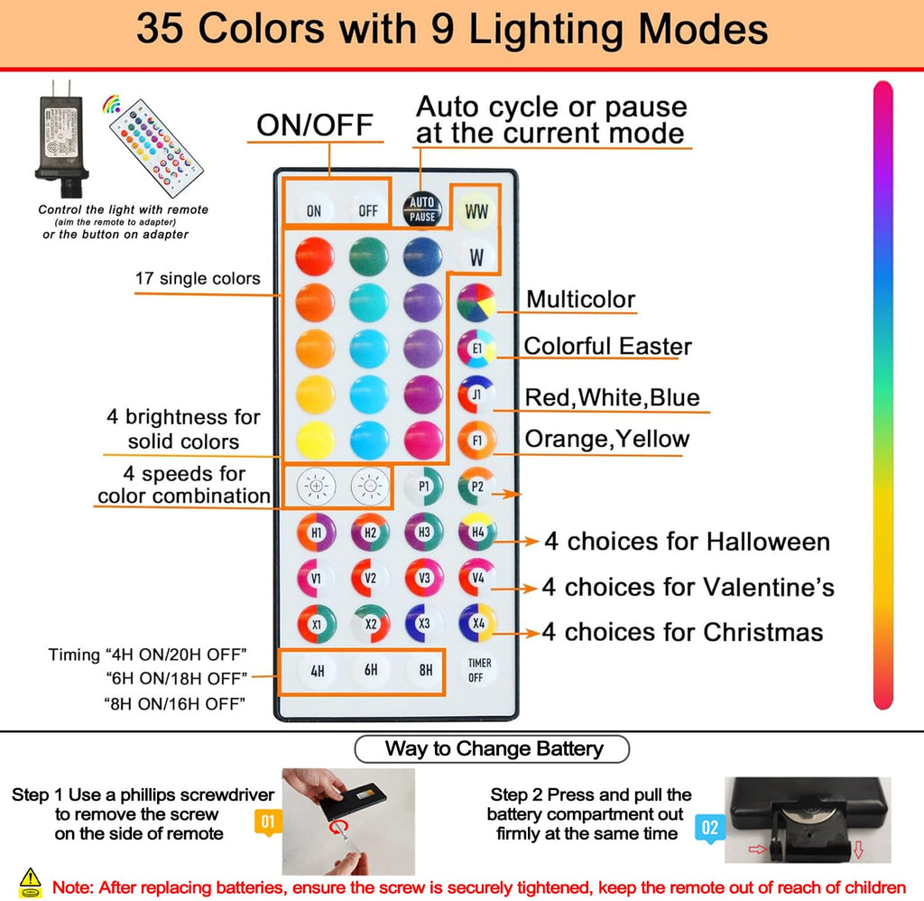5 ft RGB Lighted Birch Tree I894099