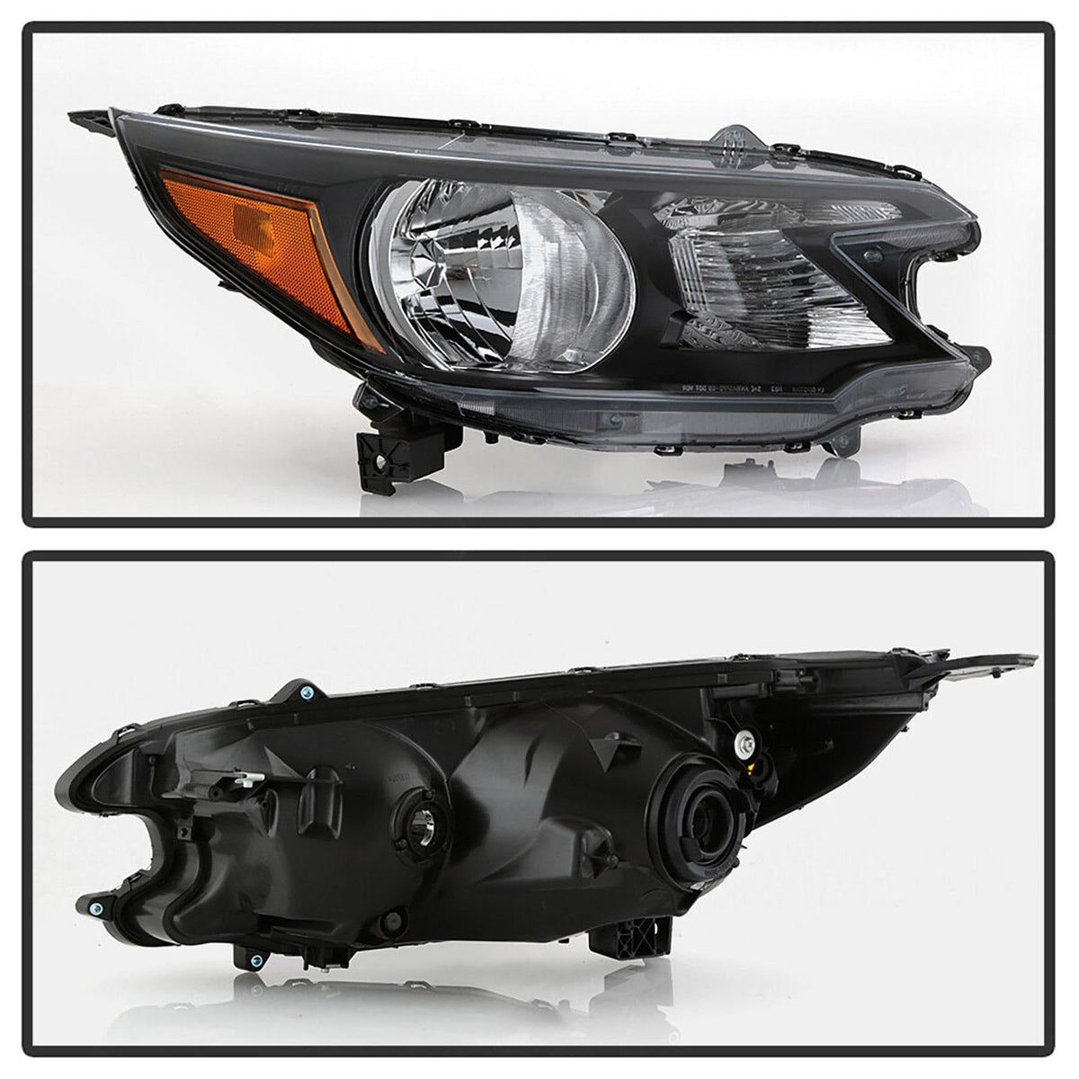 Black Halogen Headlights Assembly X24513
