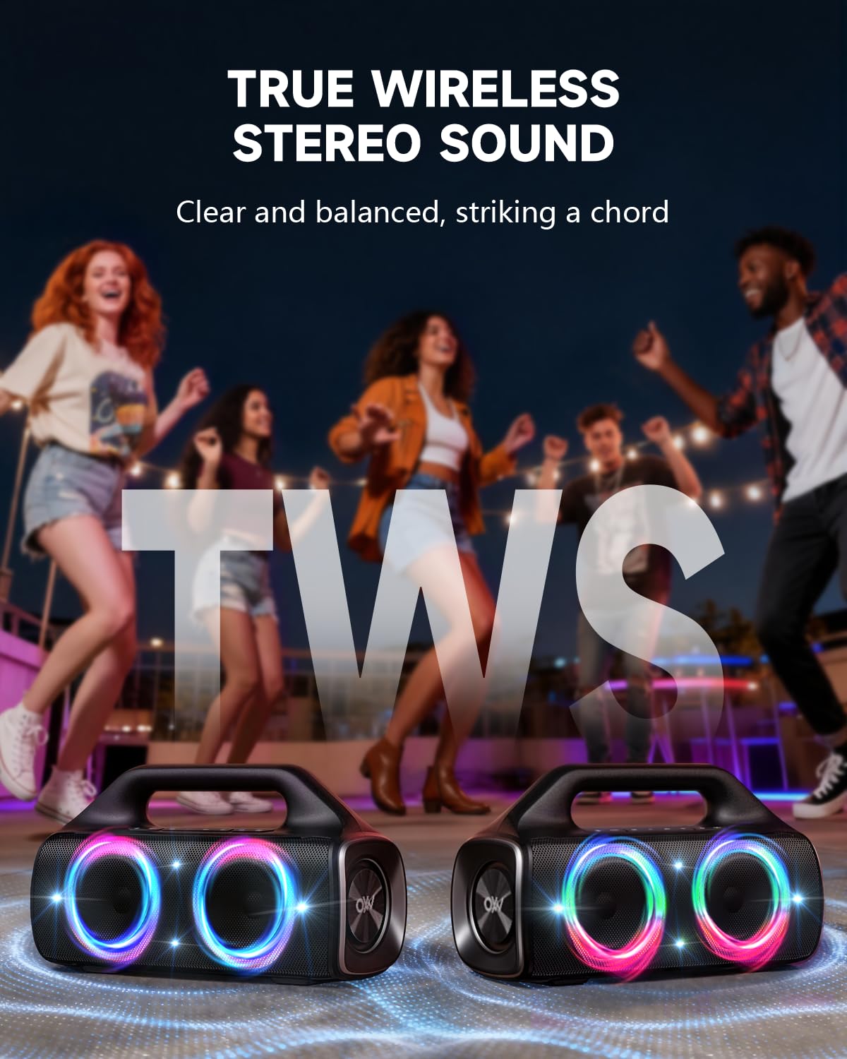 80W IP67 Waterproof Wireless Outdoor Bluetooth Speaker Q72522
