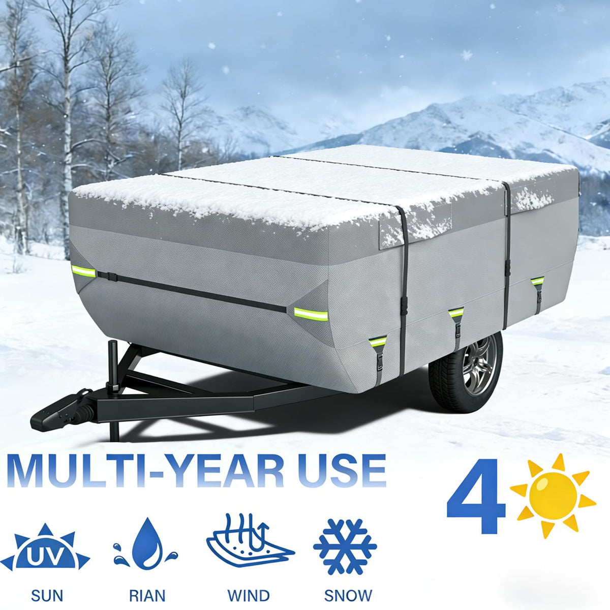 8 Layers Pop Up Folding Camper Cover T13075