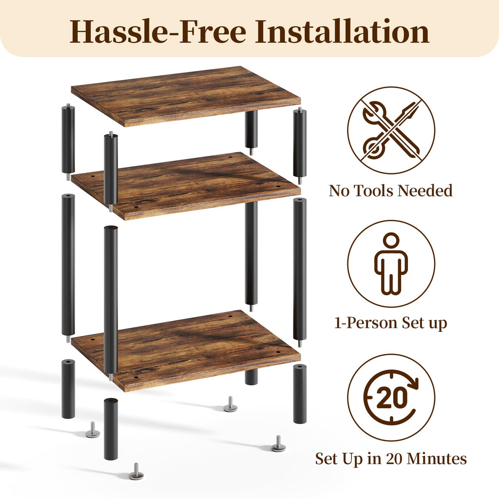 3-Tier Metal Side Table O4845