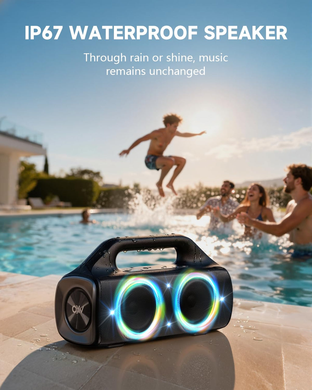 80W IP67 Waterproof Wireless Outdoor Bluetooth Speaker Q72522