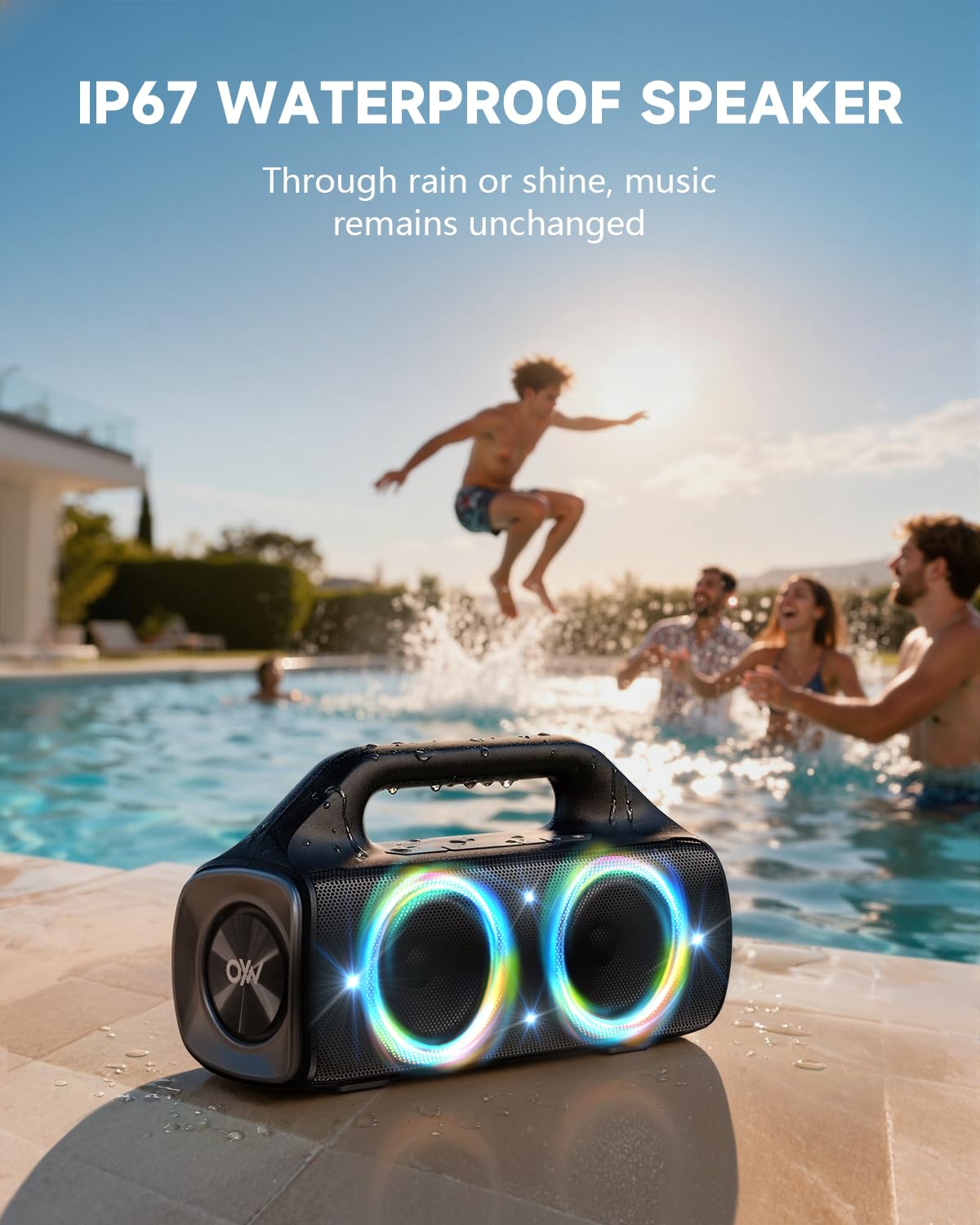 80W IP67 Waterproof Wireless Outdoor Bluetooth Speaker Q72522