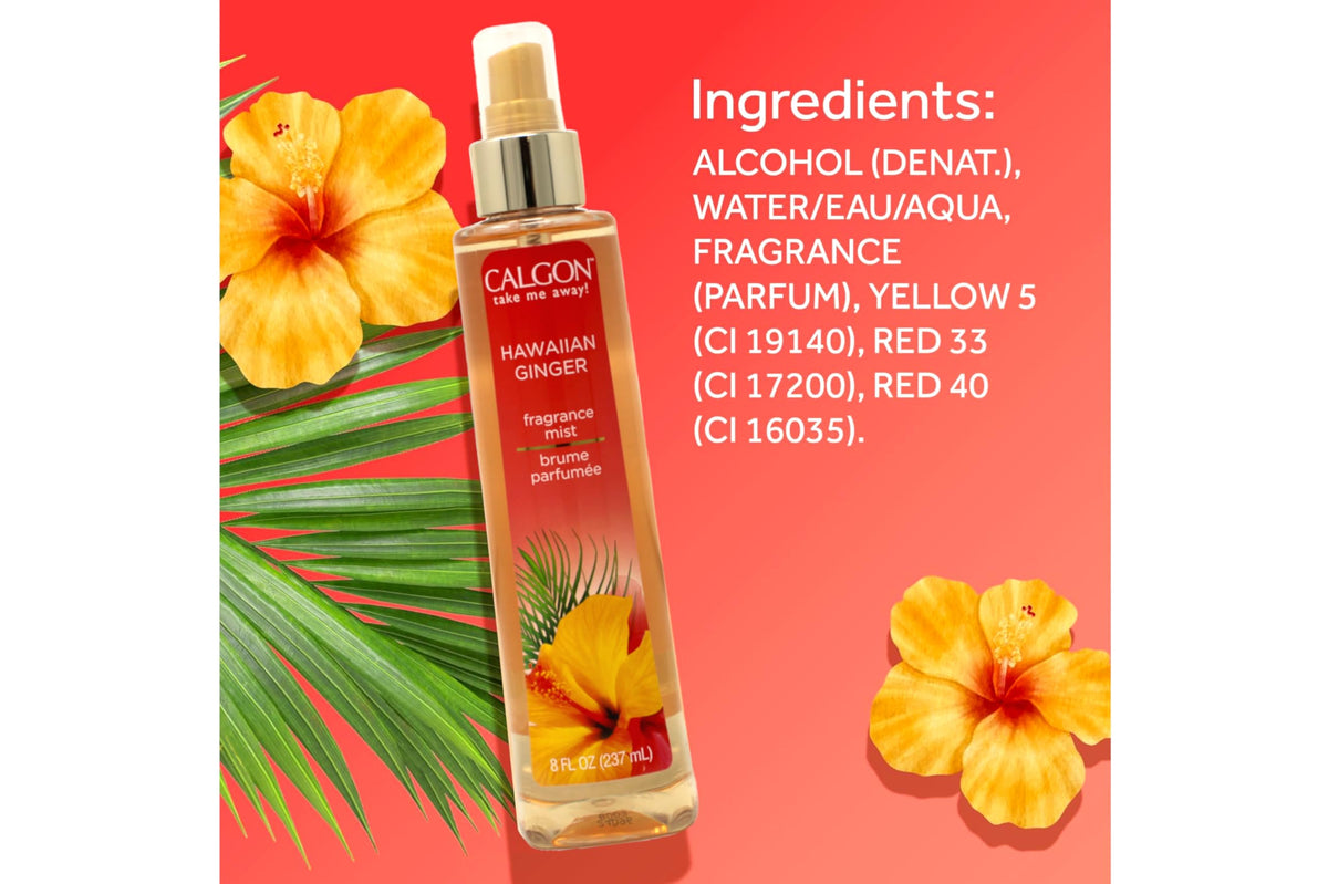 Hawaiian Ginger Fragrance Body Mist 8 oz (Pack of 5) G706618