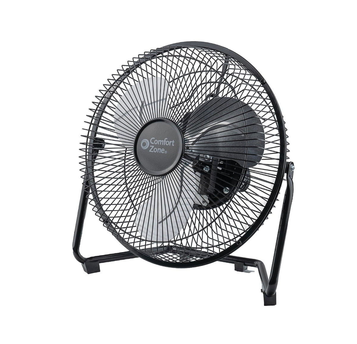 9 inch 3 Speed Metal Floor or Table Fan with Carry Handle Q722