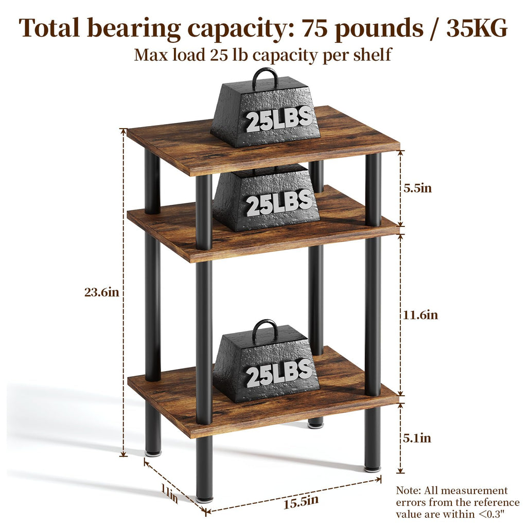 3-Tier Metal Side Table O4845