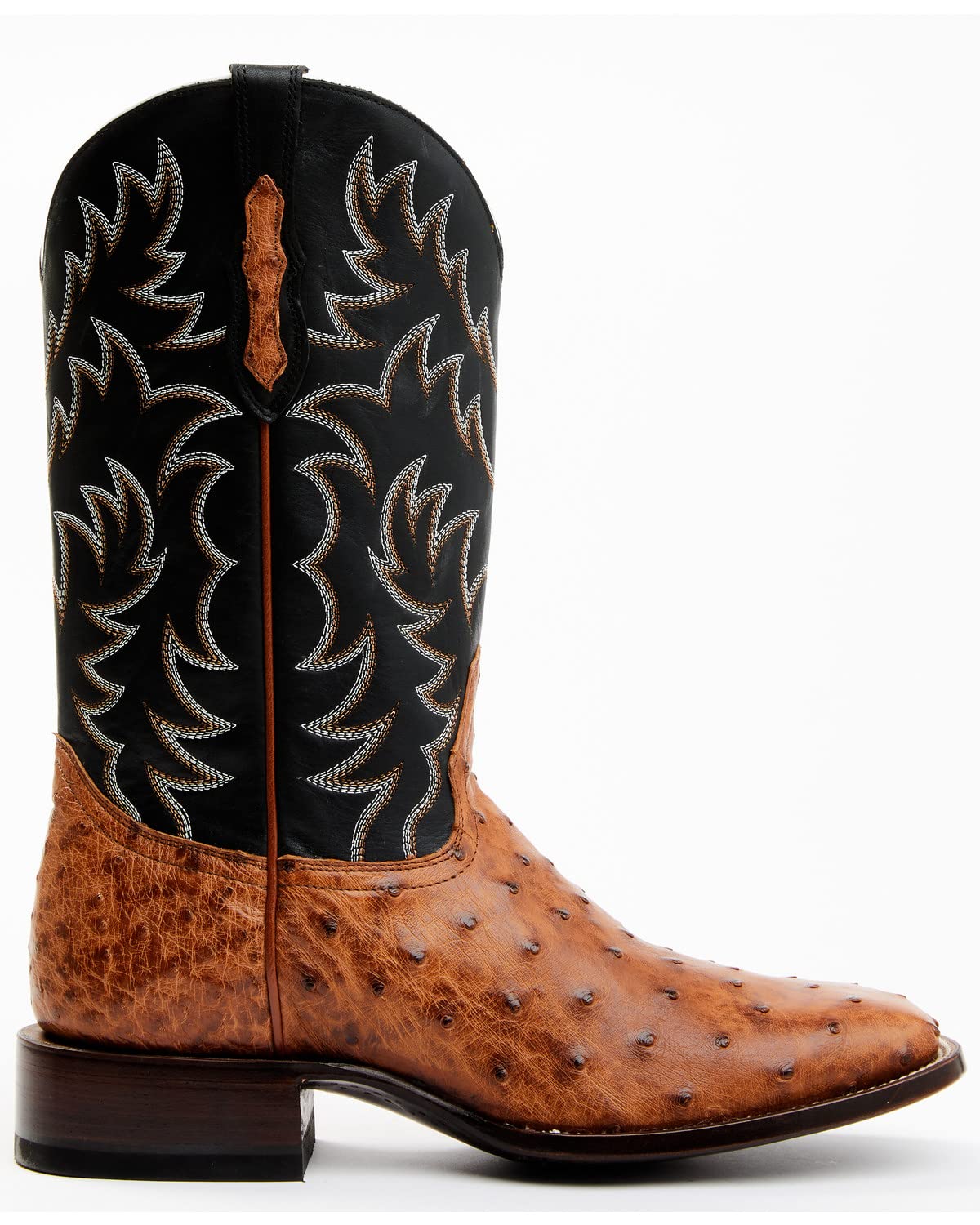 Cognac Ostrich Western Boot M26979