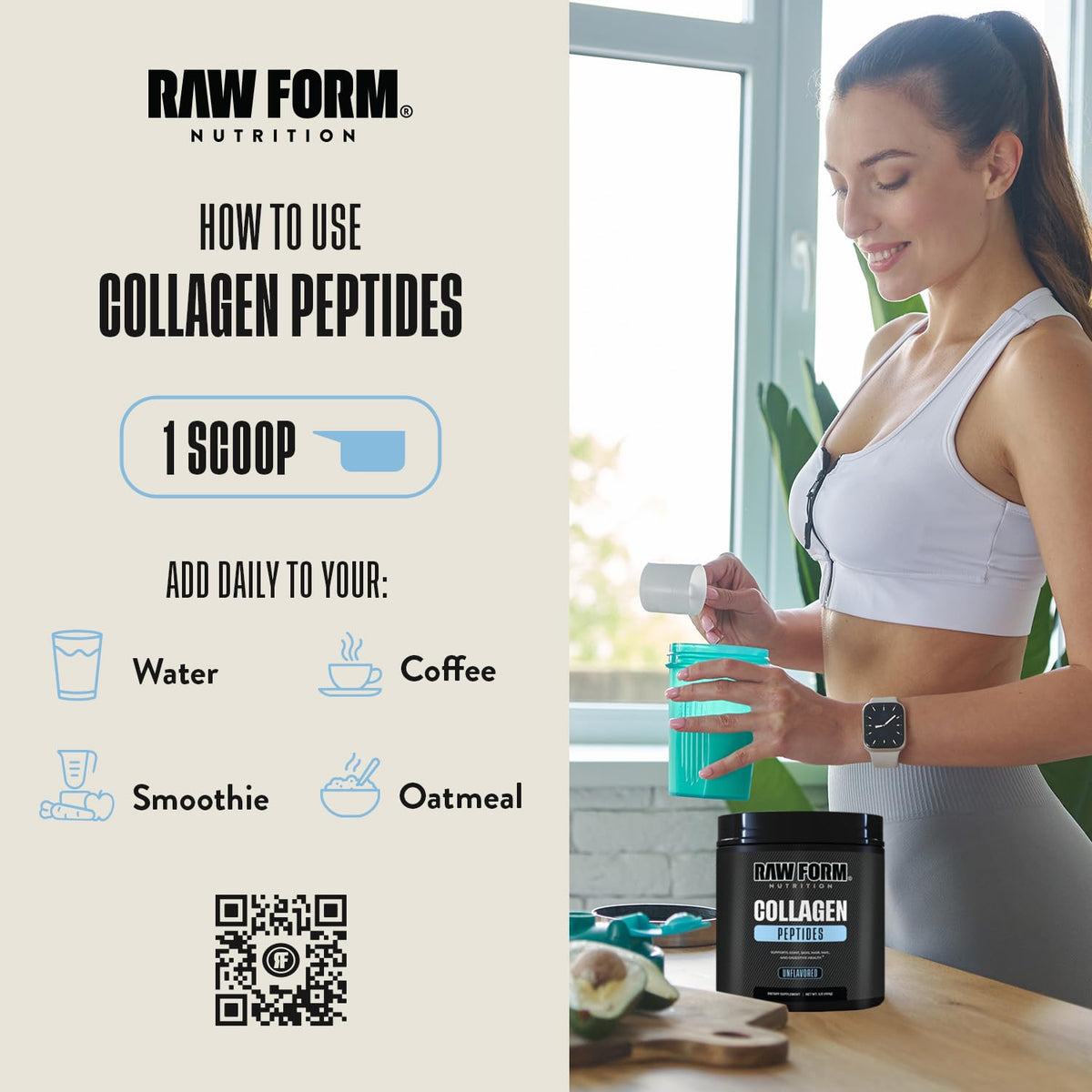 Collagen Peptides Powder 1LB Unflavored Grass-Fed Hydrolyzed L837307