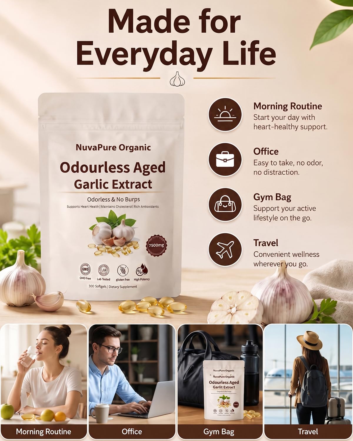 Odorless Aged Garlic Extract Capsules I811776