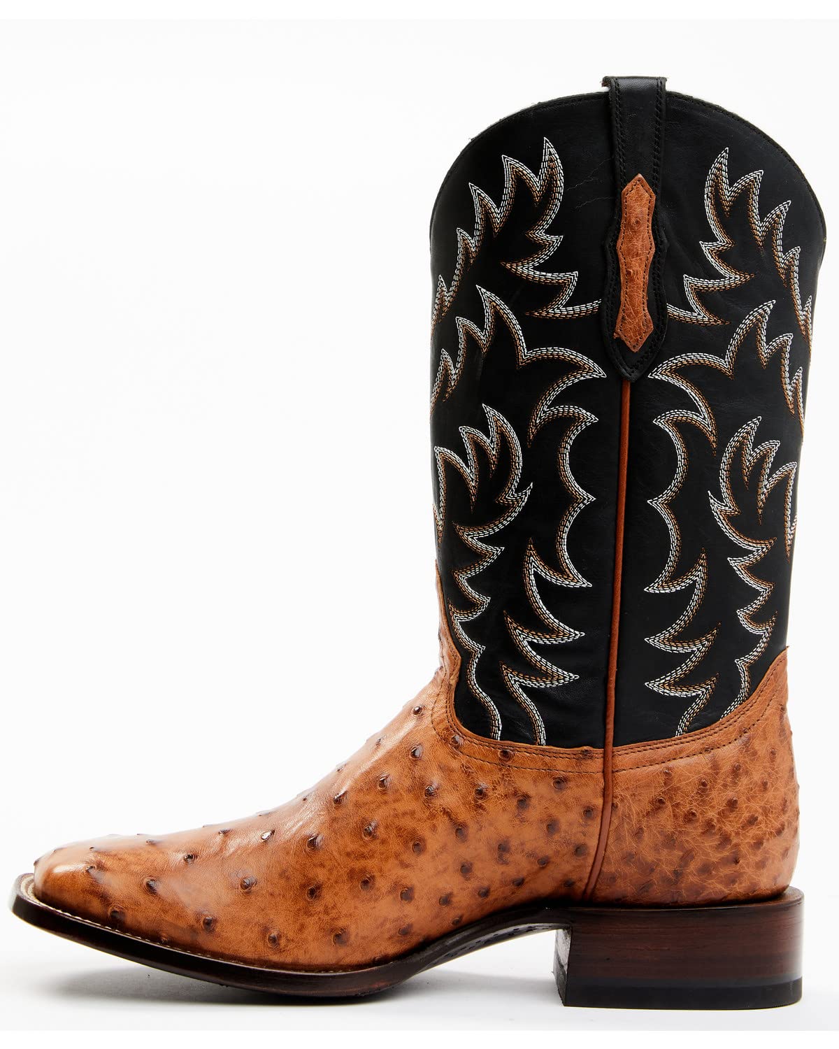 Cognac Ostrich Western Boot M26979