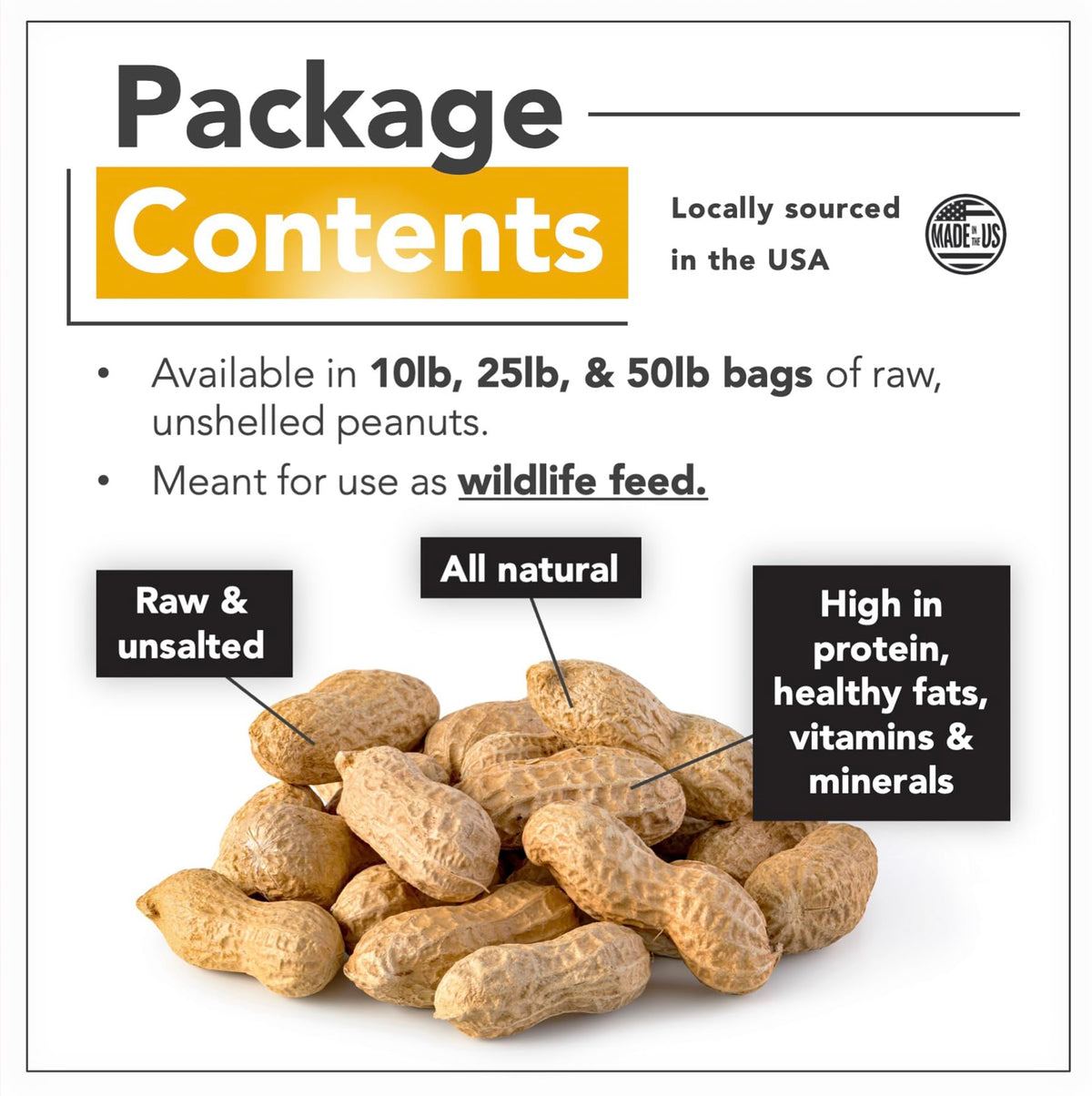 Raw Peanuts 25 LBS Q7538