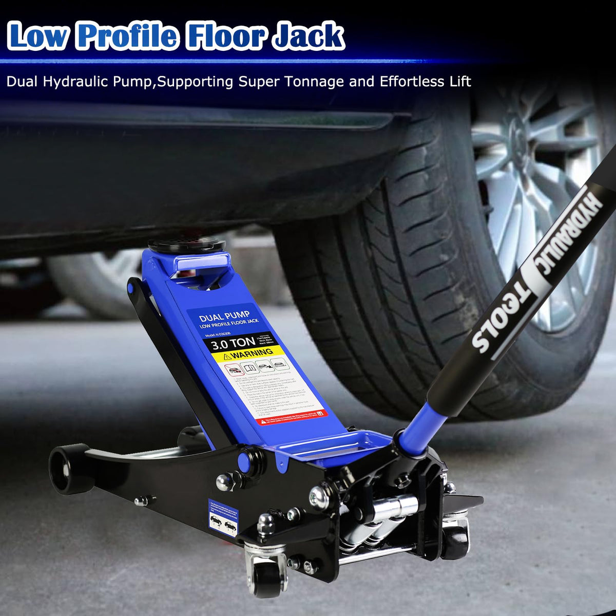 3 Ton Low Profile Hydraulic Steel Floor Jack K7959