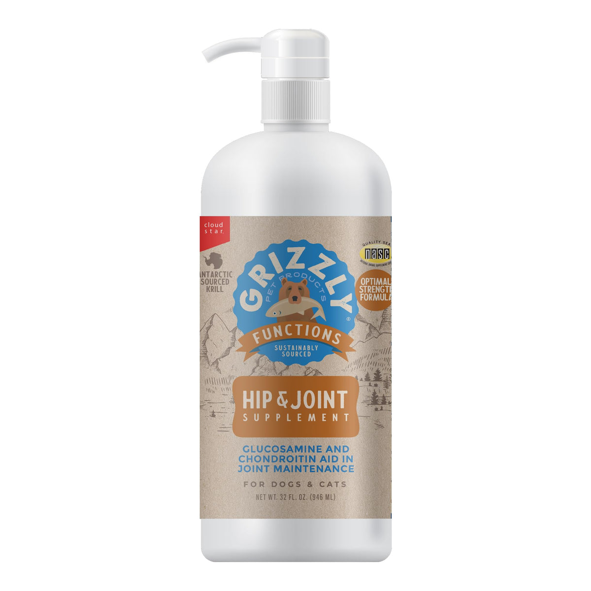 Joint Health Supplement for Dogs and Cats, 32 Ounce S97362