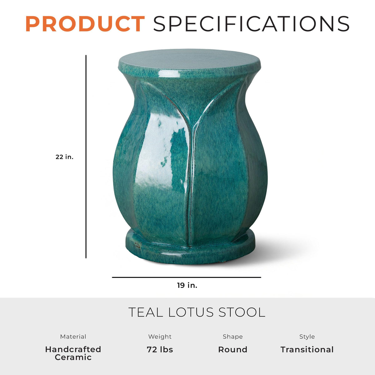Teal Stool X3822