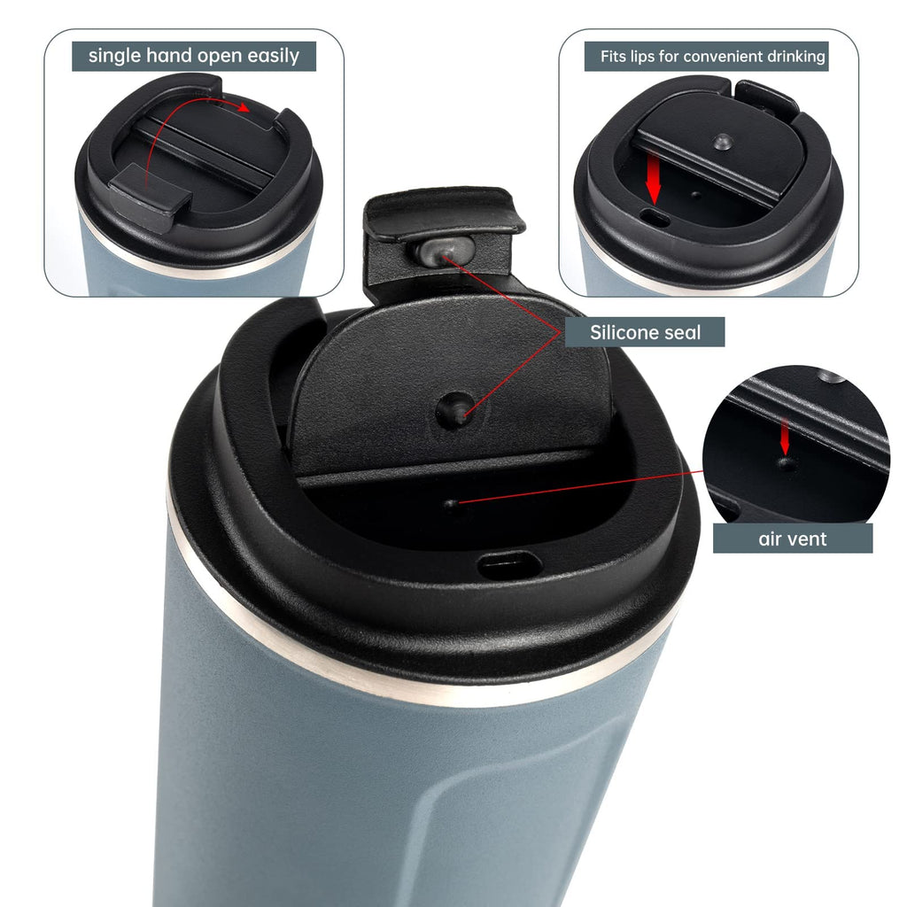 17oz Insulated Stainless Steel Travel Coffee Mug D330